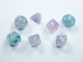 Nebula Mini-hedral Wisteria/white 7-Die set 20545