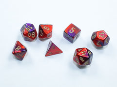 Gemini Mini-hedral Purple-Red/gold 7-Die Set 20626
