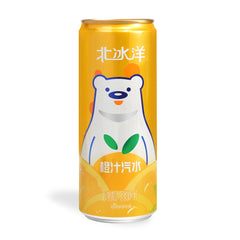 BeiBingYang Arctic Ocean Orange Soda Drink, 11.1 fl. oz (330mL)