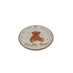 Fluffy bear mini plate