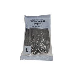 Rubber gloves medium thickness L GY