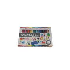 10 Color oil pastels