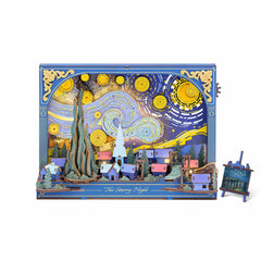 Rowood The Starry Night TH003 - Wooden 3D Art Puzzle