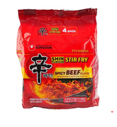 NONGSHIM Spicy Beef Shin Stir Fry Ramen 4.76 oz*4 packs
