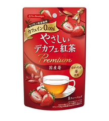 GREEN TEA BOUTIQUE MILD DECAFF PREMIUM STRAWBERRY TEA BAG 12g