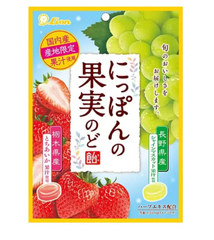 LION Fruit Cough Drop Tochiaika Strawberry Shine Muscat 71g