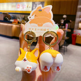 Corgi dog keychain