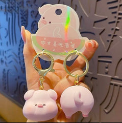Pig keychain