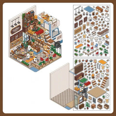Deco Scene Stickers - Coffee Shop