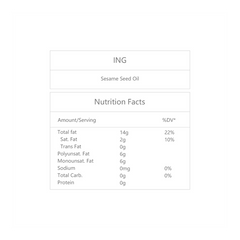 KADOYA Pure Sesame Oil 163ml