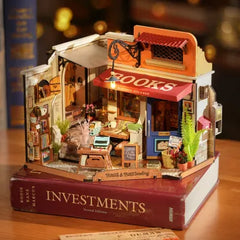 Sale Rolife DIY Miniature House Kit - Corner Bookstore DG164