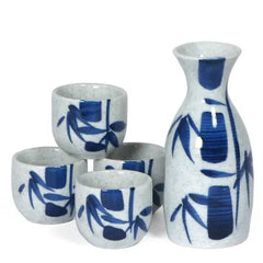 Blue Bamboo Sake Set G987