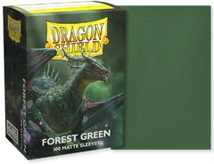 Dragon Shield Matte Standard Sleeves - Forest Green (100-Pack) - Dragon Shield Card Sleeves