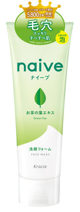 KRACIE NAIVE FACE WASH GREEN TEA