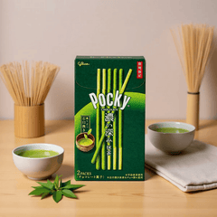 GLICO POCKY CHOCO COATED BISCUIT STICK RICH MATCHA