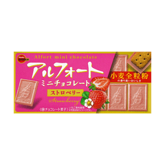 BOURBON ALFORT MINI CHOCOLATE BISCUIT STRAWBERRY 12P55g