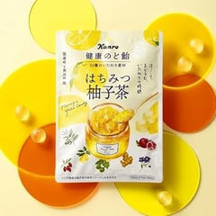 Kanro Kenko Cough Drop Honey Yuzu Tea