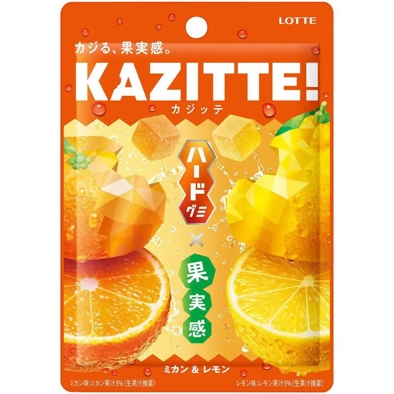 Lotte Kazitte Gummy Orange & Lemon – MakotoJapanMarket
