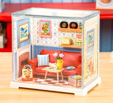 Rolife Country Blue Lounge Mini Super Creator DIY Miniature House