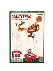 ROKR Gravity Swing: Santa On Sleigh MCD05 Puzzle Wood Art