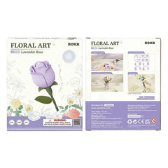 ROKR Single Flower Floral Art DIY 3D Puzzle-Lavender Rose