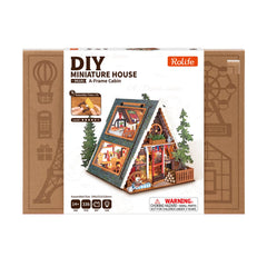 Rolife DIY Miniature House - A-Frame Cabin DG181