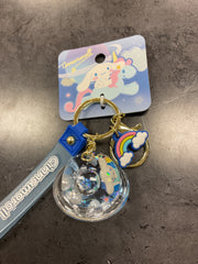 Cinnamoroll in the blue space with bubbles