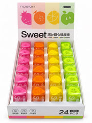 Fruit scented erasers