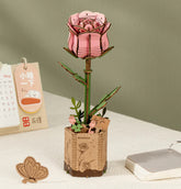 Rolife Rowood DIY Wooden Flower Bouquet 3D Wooden Puzzle
