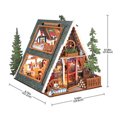 Rolife DIY Miniature House - A-Frame Cabin DG181