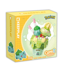 Keeppley Pokemon Bulbasaur ice cream cone building blocks