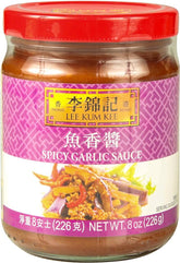 Lee Kum Kee Spicy Garlic Sauce (Yu Hsiang Sauce) 8-Ounce Jars