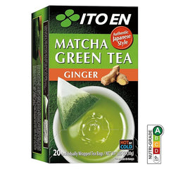 ITOEN TEA BAG MATCHA GREEN TEA GINGER 20PC 30G