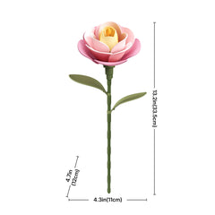 ROKR Single Flower Floral Art DIY 3D Puzzle-Pink Camellia