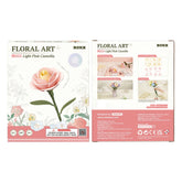 ROKR Single Flower Floral Art DIY 3D Puzzle-Light Pink Camellia