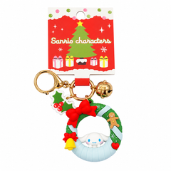 Sanrio Christmas Wreath Series Keychain - Cinnamoroll