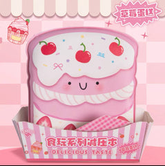 Delicious Taste Strawberry Cake Stress-relief notebook