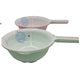 Colander bowl with handle L18CM 2-piece set