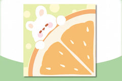 Orange Rabbit Post-it Note