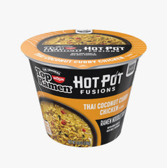 NISSIN FOODS TOP RAMEN CUP RAMEN HOT POT FUSIONS THAI COCONUT CURRY