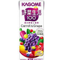Kagome Mix Vegetable and Fruit Juice with Carrot and Grape