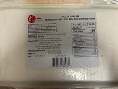 Cooked Butterfly Cut, Tail on Shrimp