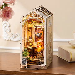 Rolife DIY Book Nook Shelf Insert - Holiday Cafe TGB15