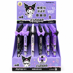 Kuromi bow-topped 0.5mm Retractable Gel Pens