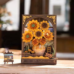 Rowood 3D Wooden Puzzle - Golden Sunflower TH002