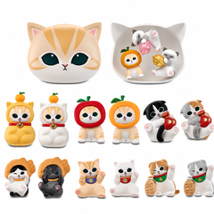 Mofusand Lucky Cat Series Mini Cat Head blind box