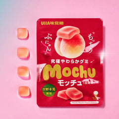 UHA Mochu Soft Gummy White Peach Flavor