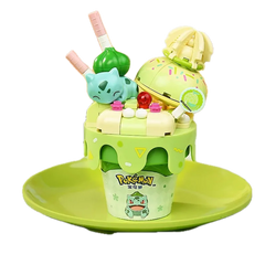Keeppley Pokemon Bulbasaur ice cream cone building blocks