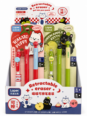 TOMATO PUPPY BLUE ERASABLE PEN 3PC