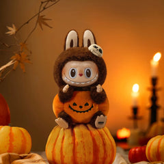 SPECIAL SALE!!! The Monster Labubu Happy Halloween Party Series-Sitting Pumpkin Vinyl Plush Pendant